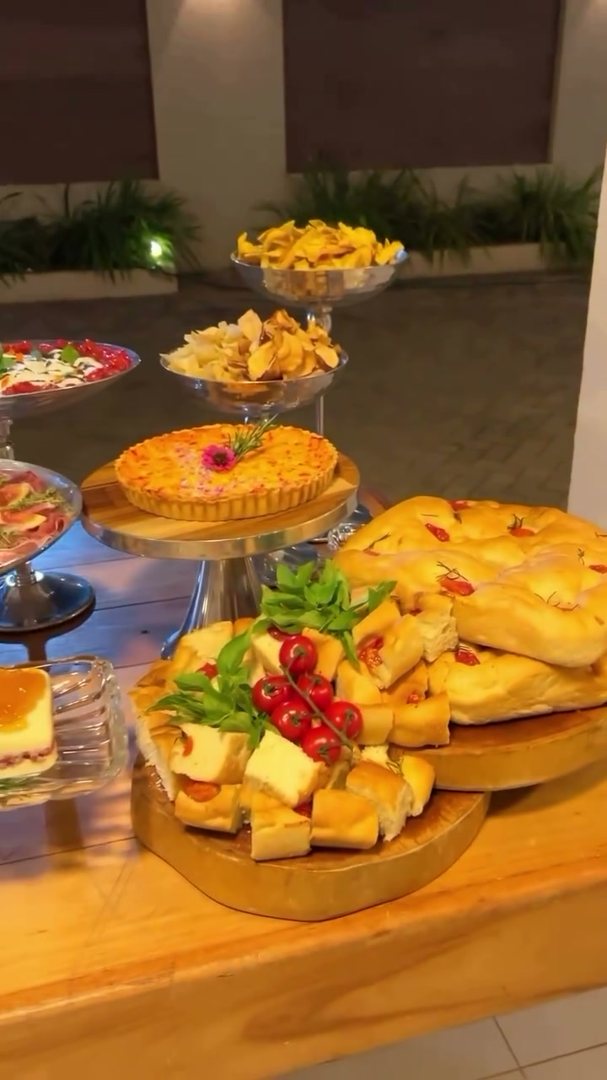 Mesa de buffet elegante